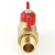 Кран шар. СТАНДАРТ с полусгоном 1/2", вн.-нар. (PN40) VALTEC VT.127.GN.04