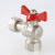 Кран шар. BASE угловой с накидной гайкой 1/2" вн.-вн. VALTEC VT.266.N.0404