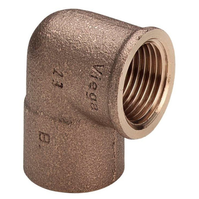 Угол медь пайка Внутренняя резьба 42x1.1/2''  VIEGA
