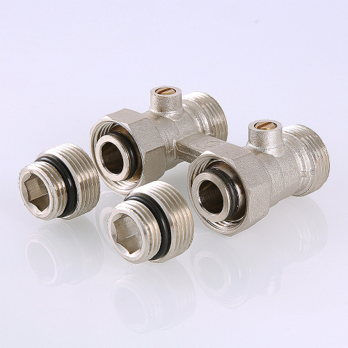 Узел для нижнего подключения  радиатора мультифлекс (комплект) 1/2"х3/4" евроконус VT.345K.N.E04 