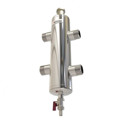 Гидравлический разделитель Мощность 120 кВт 1,1/2х1,1/2 (1 контур) GS 40 AISI 304 ПроксиТерм