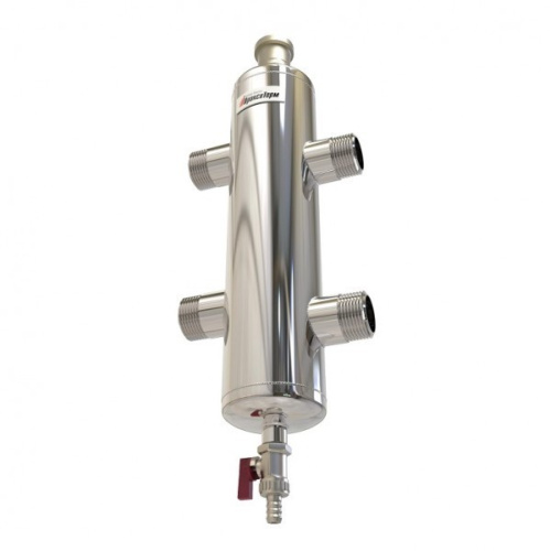 Гидравлический разделитель Мощность 120 кВт 1,1/2х1,1/2 (1 контур) GS 40 AISI 304 ПроксиТерм