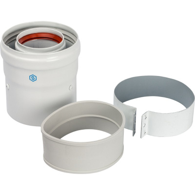 Адаптер для коаксиального дымохода Ø 60/100, (совместим с Baxi, Viessmann) STOUT 